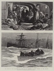 O Resgate dos Passageiros e da Tripulação do Danmark pelo Missouri no Atlântico